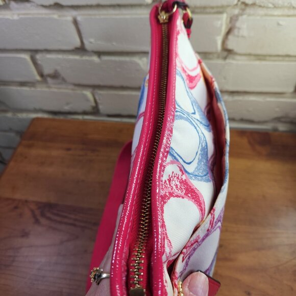 Euc Rare Coach Scribble Multi-Color Crossbody Bag Purse - Picture 10 of 13